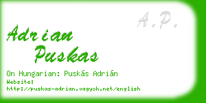 adrian puskas business card